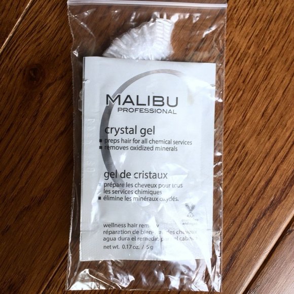 NEW! 2 Malibu C Crystal Gel Treatments + 2 Caps - Picture 9 of 9